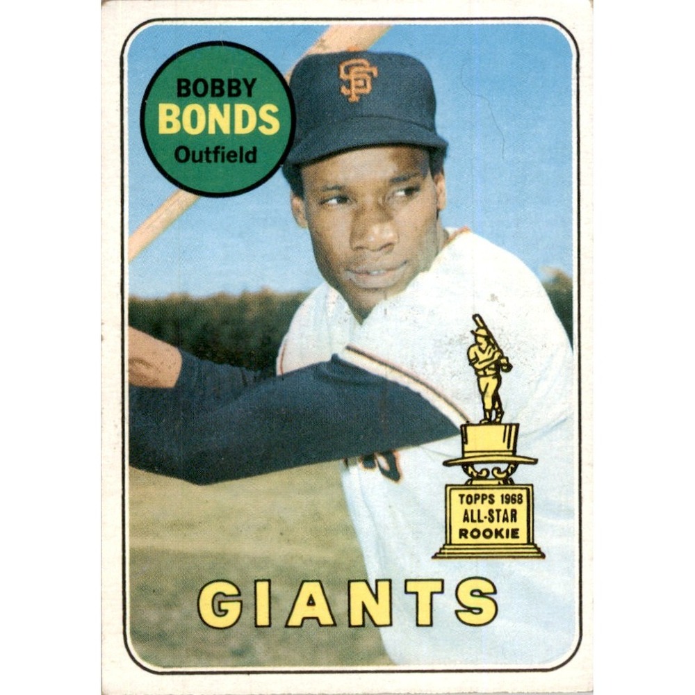 1969 Topps 630 Bobby Bonds RC San Francisco Giants Baseball Card EX